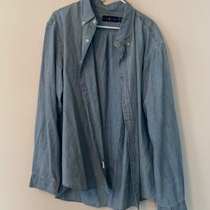 2XL Jean Polo long sleeve button down